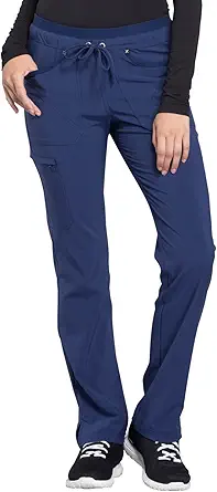 Iflex by Cherokee Scrubs for Women, Drawstring Tapered Leg Scrub Pants CK010
