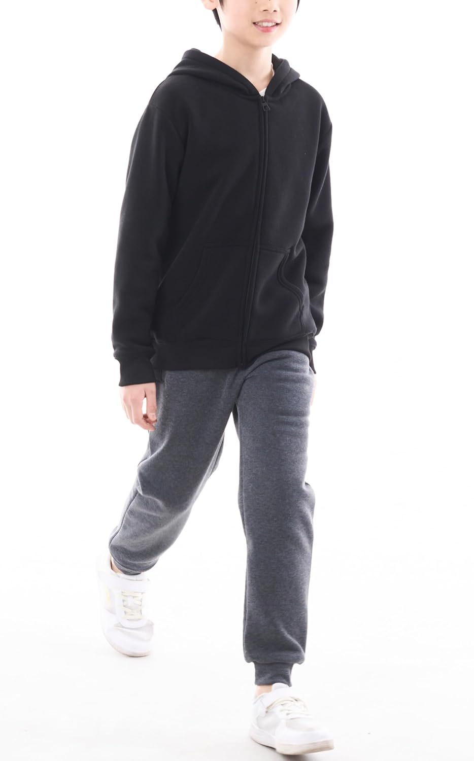 3 Pack Boys Hoodies Fleece Classic Athetic Pullover & Zip-Up Sweatshirts Kids Clothes 6-20 - Image 4