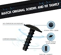 Vista 4 de 20 piezas de tornillo de retención de guardabarros debajo de la cubierta Tornillo de cabeza de braguero parachoques protector contra salpicaduras