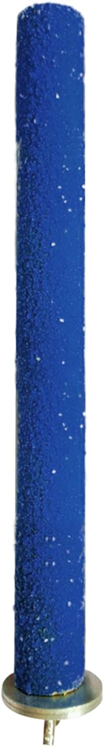 SunGrow Wooden Bird Perch, 8-Inches, Quartz Sand Covered, Blue Perch for Lovebirds, Budgies, Finches & Small Birds