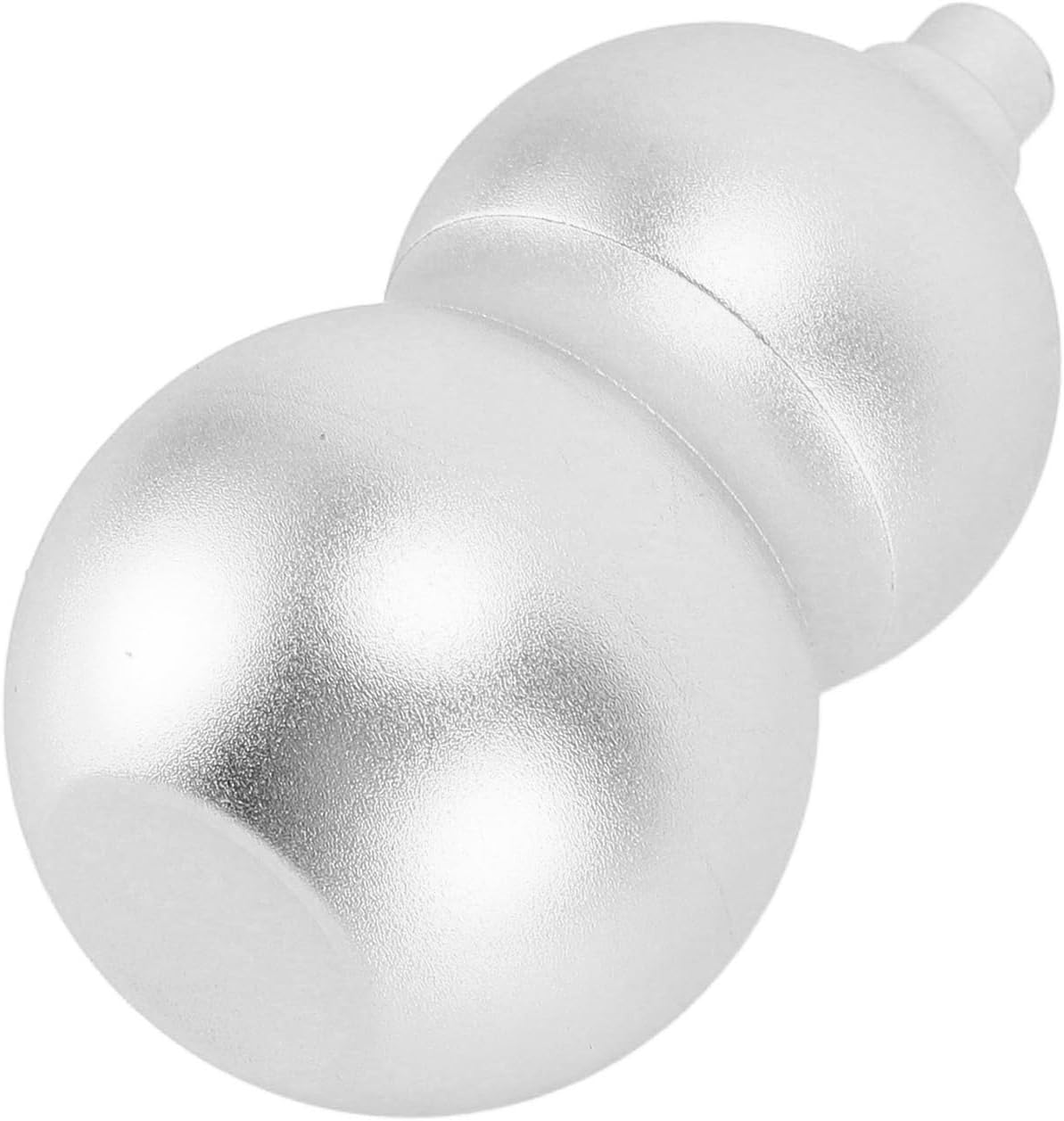 ANGGREK Stress Metal Slider, Portable Stress Relieving Rotate Fingertip Gourd Toy Decompression for ADHD (Silver)