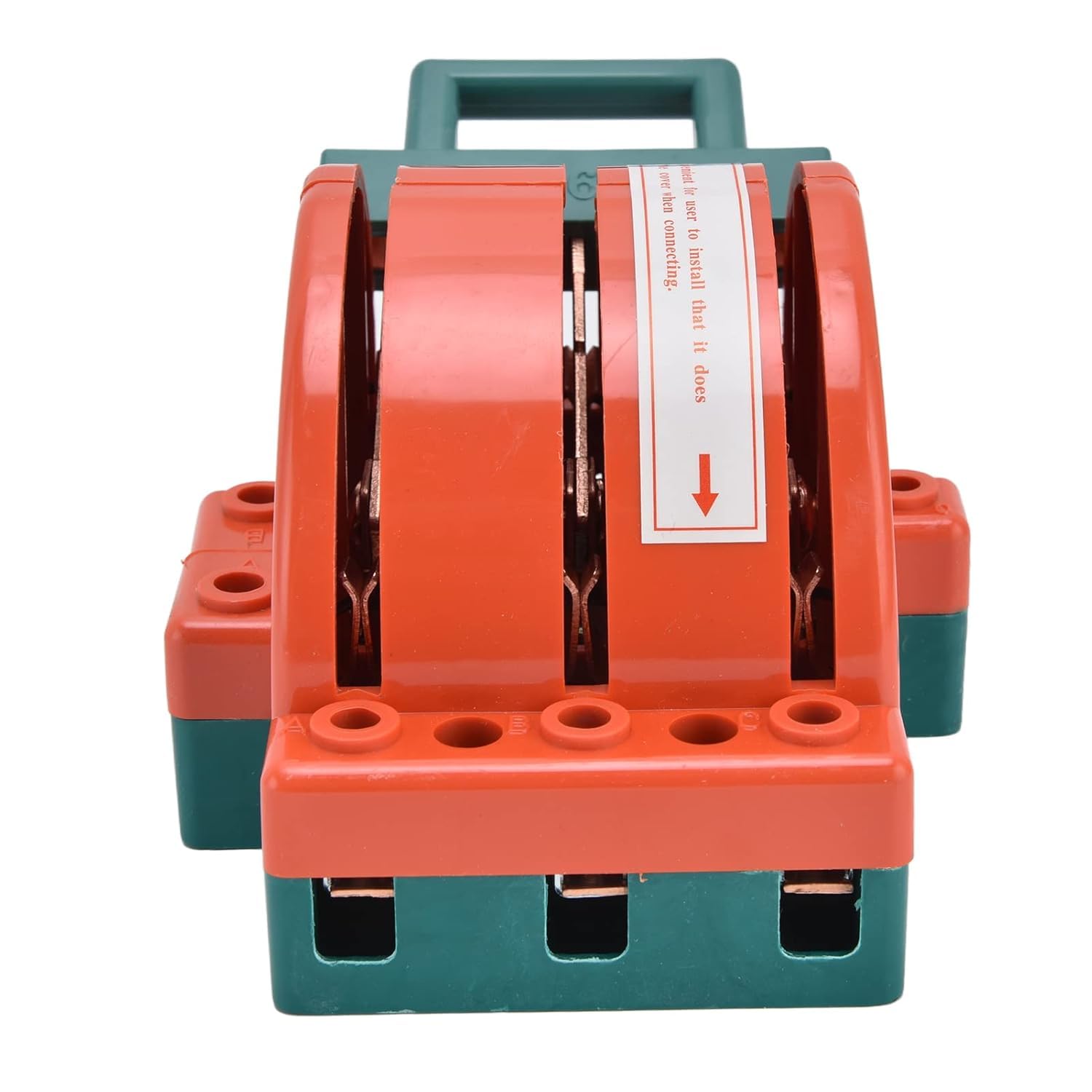 RPSHK11 3P 63A Double Throw Electric Knife Switch, AC 380V Power Isolation Switch, PA and ABS Bidirectional Double Power Knife for Fail Safe Circuit Breakers