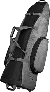 INGVY Golf Travel Bag Padded Golf Bag Club Travel Bag with Wheels Duty Oxford Waterproof Alligators Large Capacity Portable Golf Bag