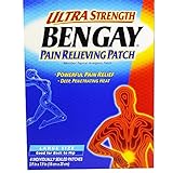 BENGAY Ultra Strength Pain Relieving Patches Large Size 4 Each (Pack of 4)
