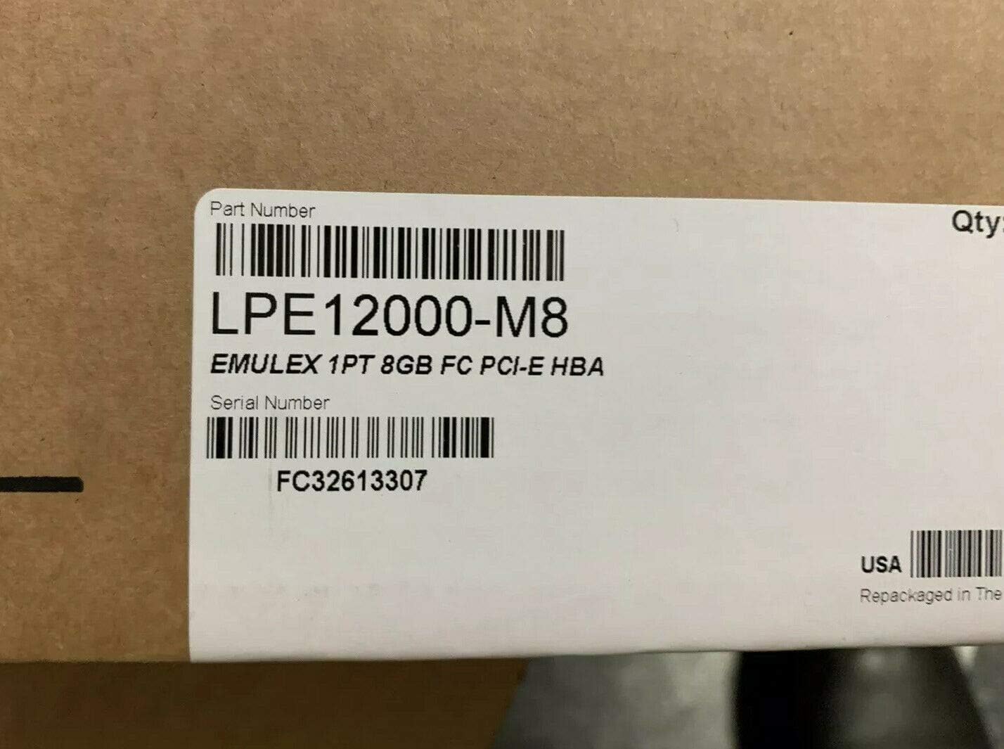 Info-X LPE12000-M8 1CH 8GB Pcie 3.3/5V Fc HBA/std Bracket