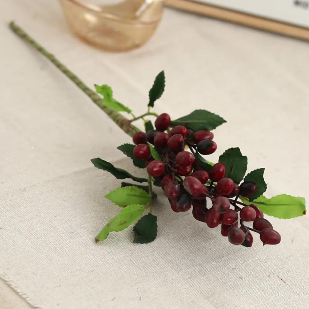 Fleurs artificielles de mariage blanches et baies ne fanent pas bouquet DIY