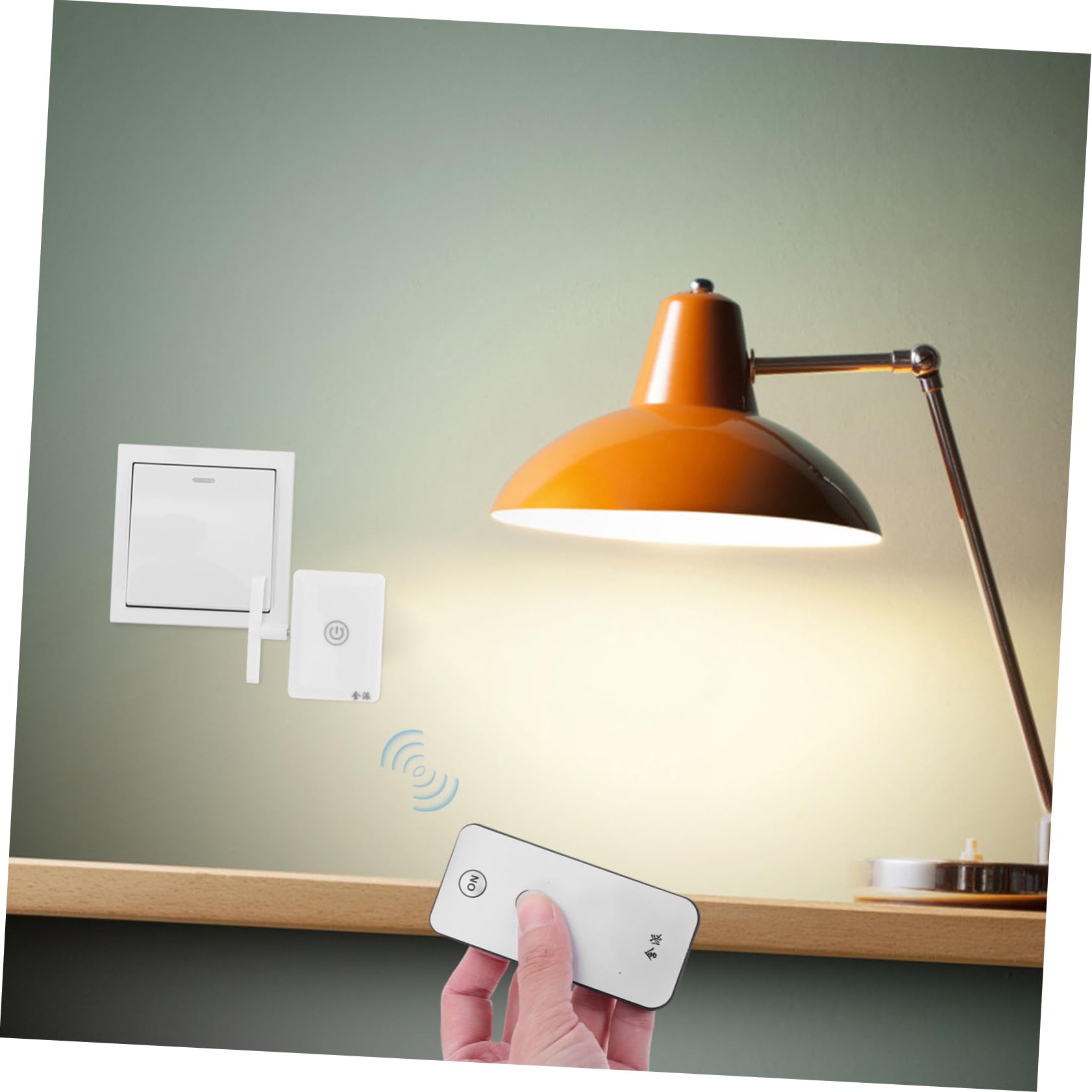 Veemoon Interruptor Inalámbrico 12v para Luces, Pulsador de Botón de Luz con Control Remoto, sin Cableado, Control a Distancia, 2 Juegos para Dormitorio