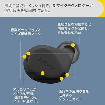 【色:ダークグレー_サイズ:コンパクト_スタイル:Elite8Active】Ja Amazon.co.jp: [Amazon.co.jp限定] Jabra Elite 8 Active 完全