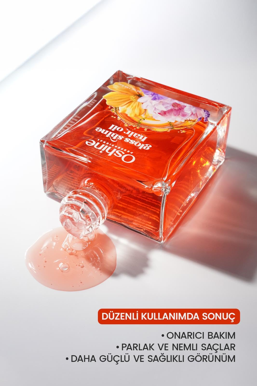 OSHİNE Saç Bakım Yağı 50 ml – Cansız ve Mat Saçlar İçin Nem ve Parlaklık Desteği, Besleyici Bakım