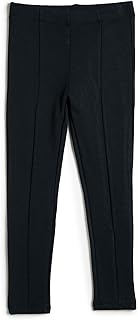 كوتون بنطلون لجينجز بيسيك للبنات بتفاصيل مضلعة واستك عند الخصر من مزيج الفيسكوز