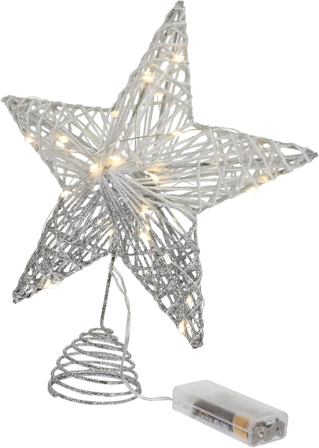 IMIKEYA Tree Topper with Colour Gradient Star LED Christmas Tree Topper