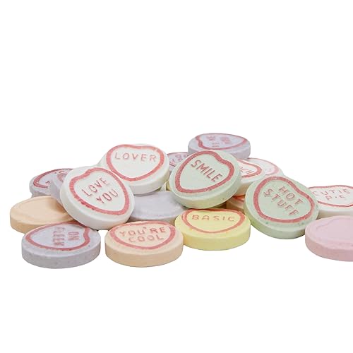 Miniatura 6 de Cajas individuales de corazones de conversación para el día de San Valentín, caramelos duros con sabor a parche agrio y Smarties, 0.88 y 0.9 onzas,
