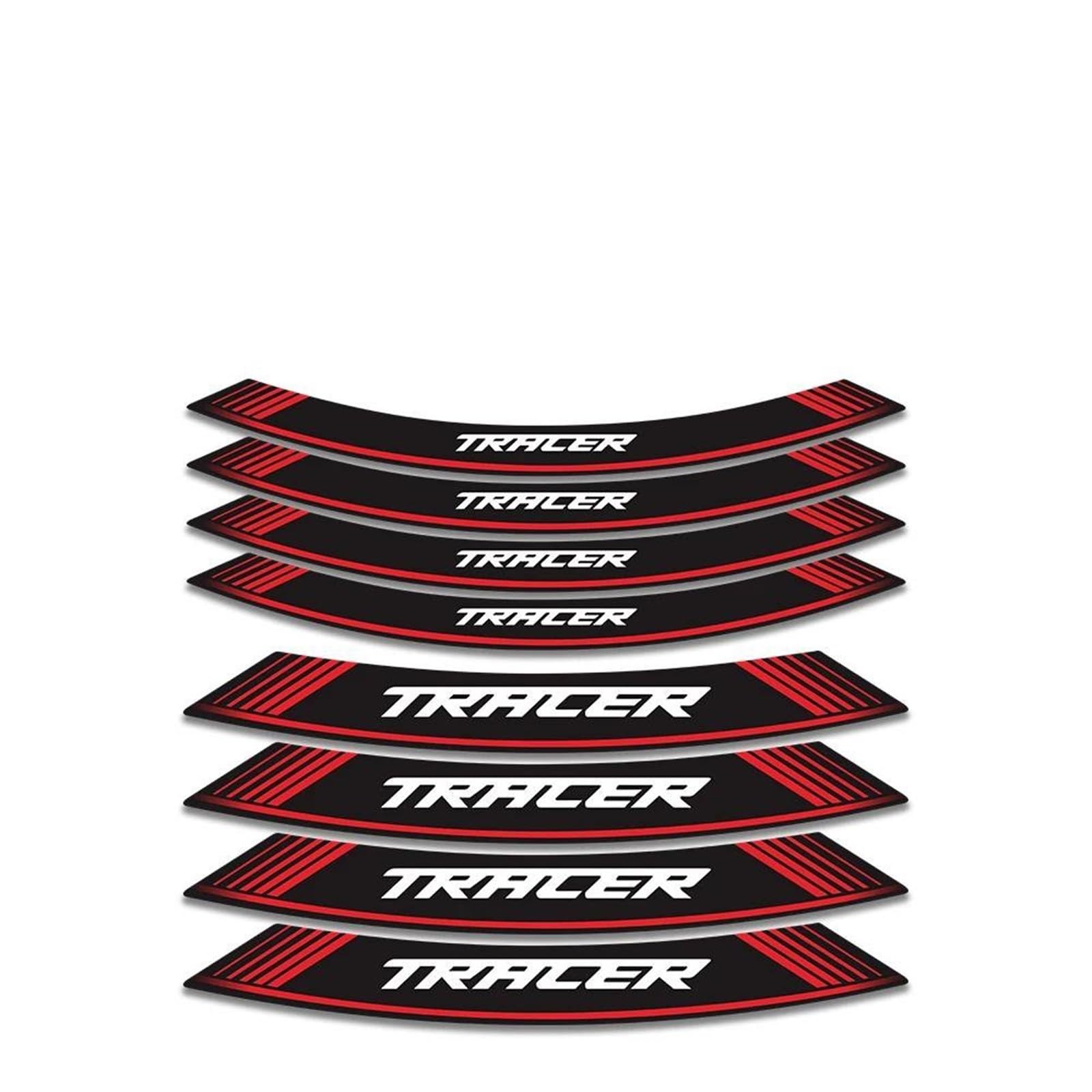 Stickers Motorcycle Accessories Wheel Stickers Reflective Rim Motorbike Waterproof Decals for Tracer 900 700 Gt(Style 2)