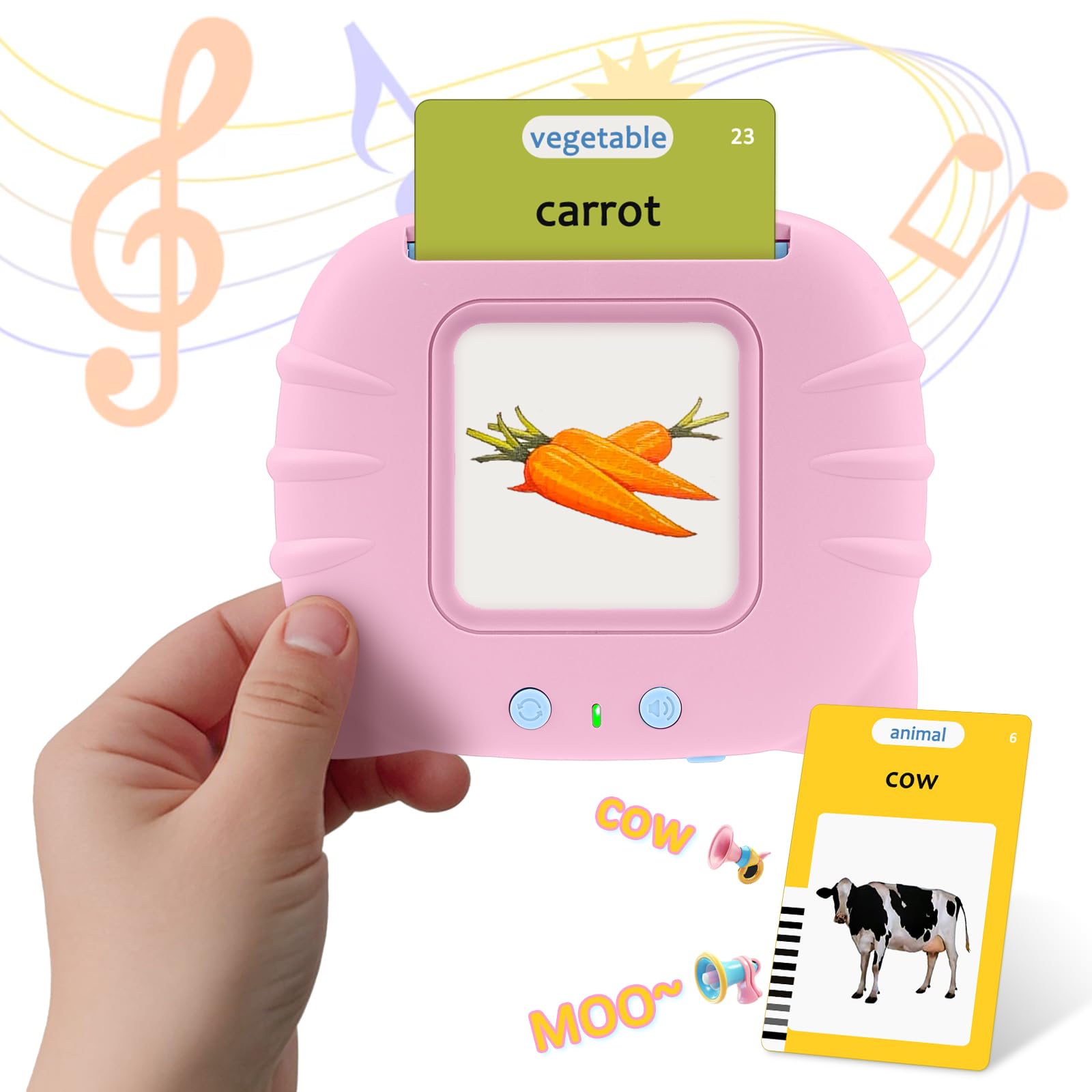 Toddler Toys for Girls 3 4 5 6 Year Old Gifts, Talking Flash Card 510 Sight Words Montessori Toy Pocket Speech Therapy Toys, Educational Learning Sensory Autism Toys for Kids Toddler Baby 3-6