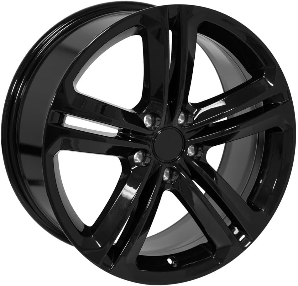 OE Wheels VW18 18 Inch Rim Fits CC Style 5x112 18x8 Gloss Black - Hollander 69924 (1)