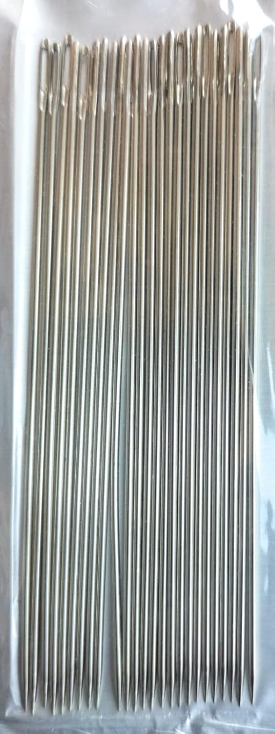 Hookcart Big Size Needle for Making Flower Garland, Big Needles for Stitching, Size 9 cm, 20 Piece-picture-23