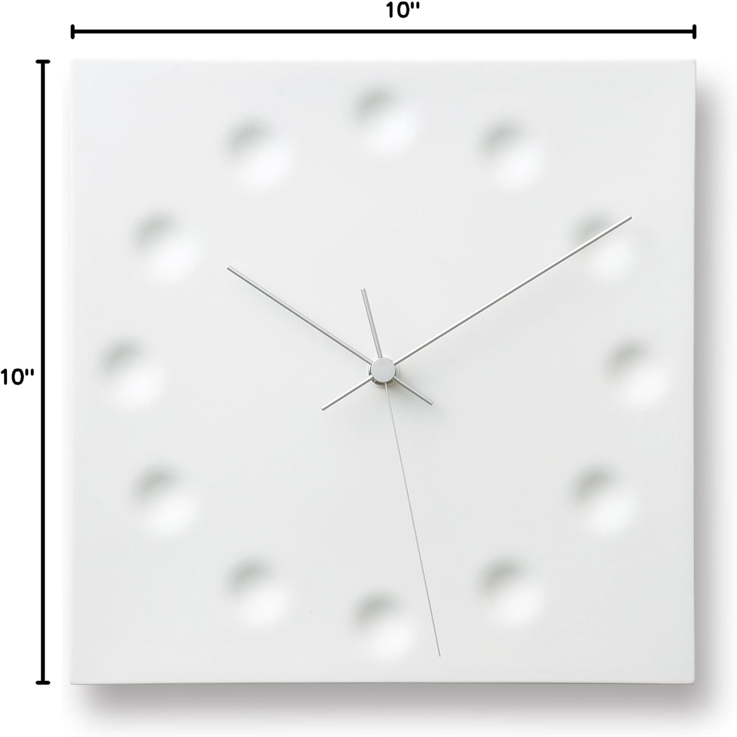 Lemnos (レムノス) Remnos KC03-23 Lemons Wall Clock, Analog, Porcelain, White, Drops, Draw the Existance, W10.0 x H10.0 x D1.5 inches (255 x 255 x 38 mm)