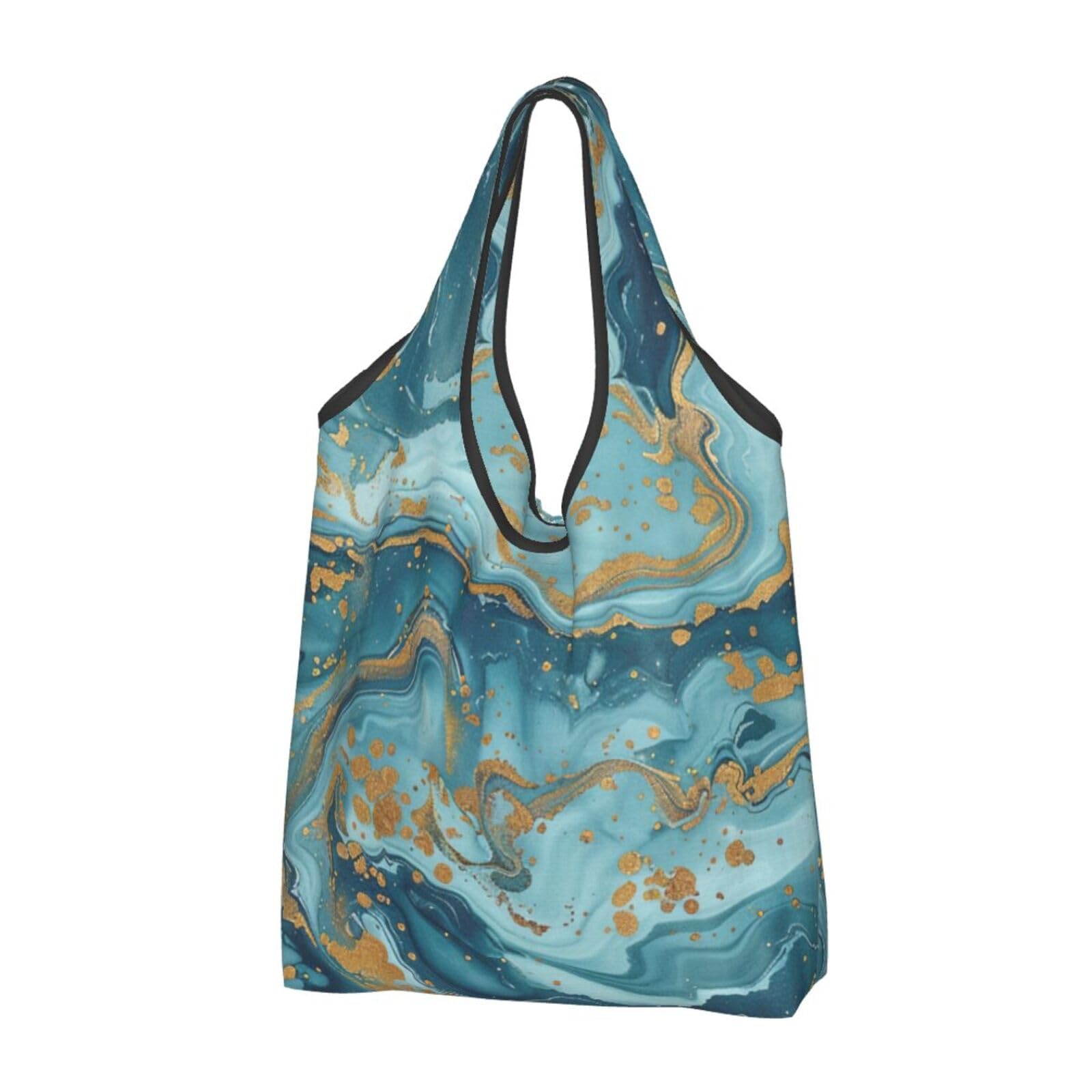 Sacs de courses pliables Azurite pour vos march&eacute;s et sorties - 8