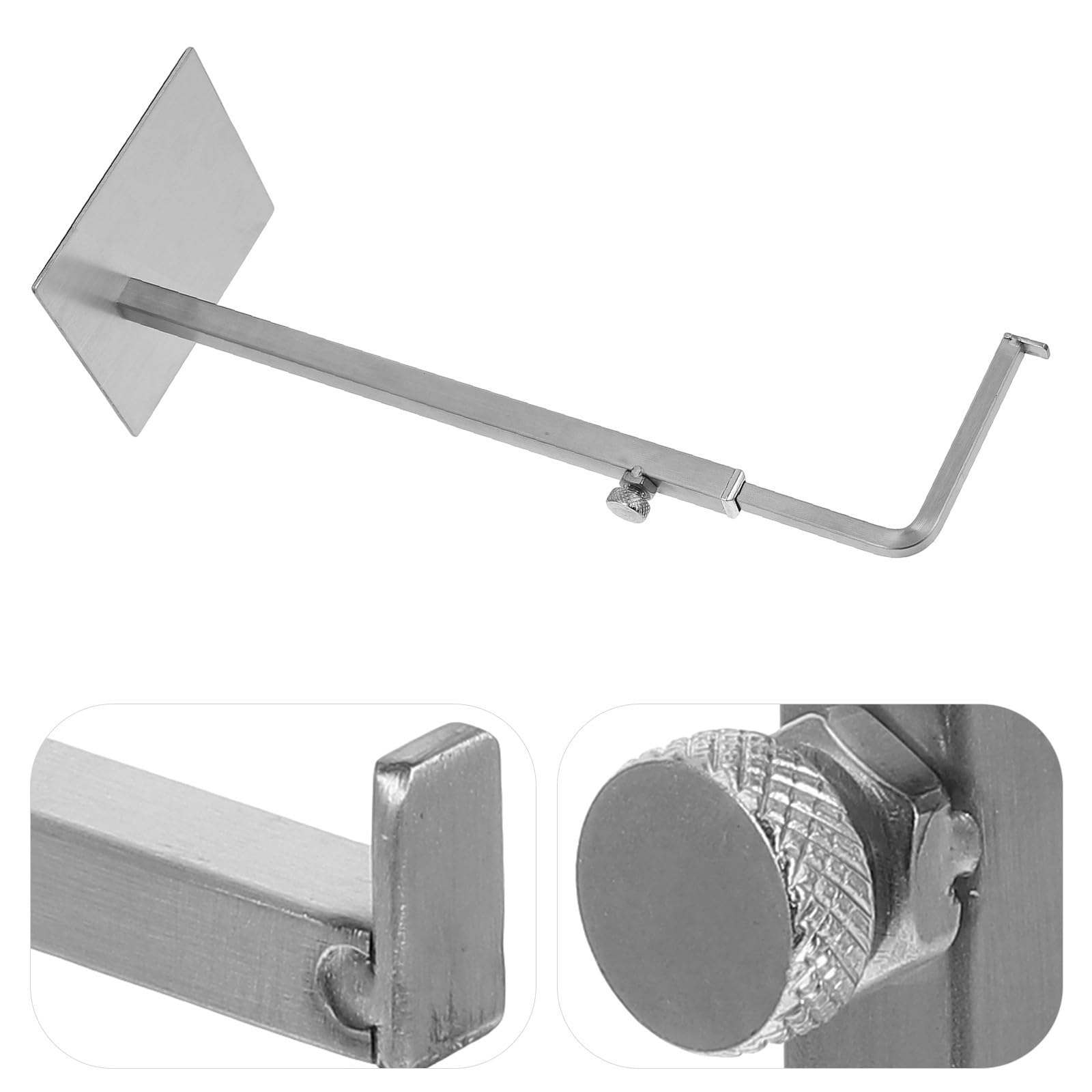 PRETYZOOM 2 Piezas Soporte para Bolso de Acero Inoxidable, Altura Ajustable