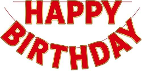 Miniatura 8 de LITAUS, Cartel iridiscente de feliz cumpleaños, pre-encordado, de 9 pies, sin bricolaje, decoraciones de cumpleaños, letrero de feliz cumpleaños