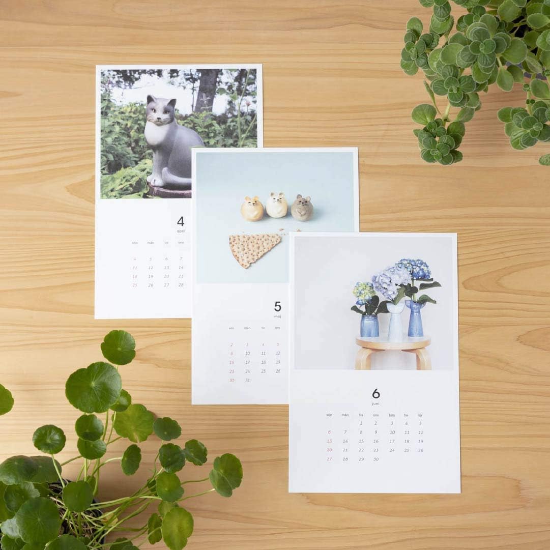 Lisa Larson 21年 セラミックワークスカレンダー ポストカード ポストカード 絵柄付はがき 文房具 オフィス用品 Amazon