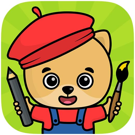 Coloring games for kids - baby drawing pages for toddlers 2-5 year olds