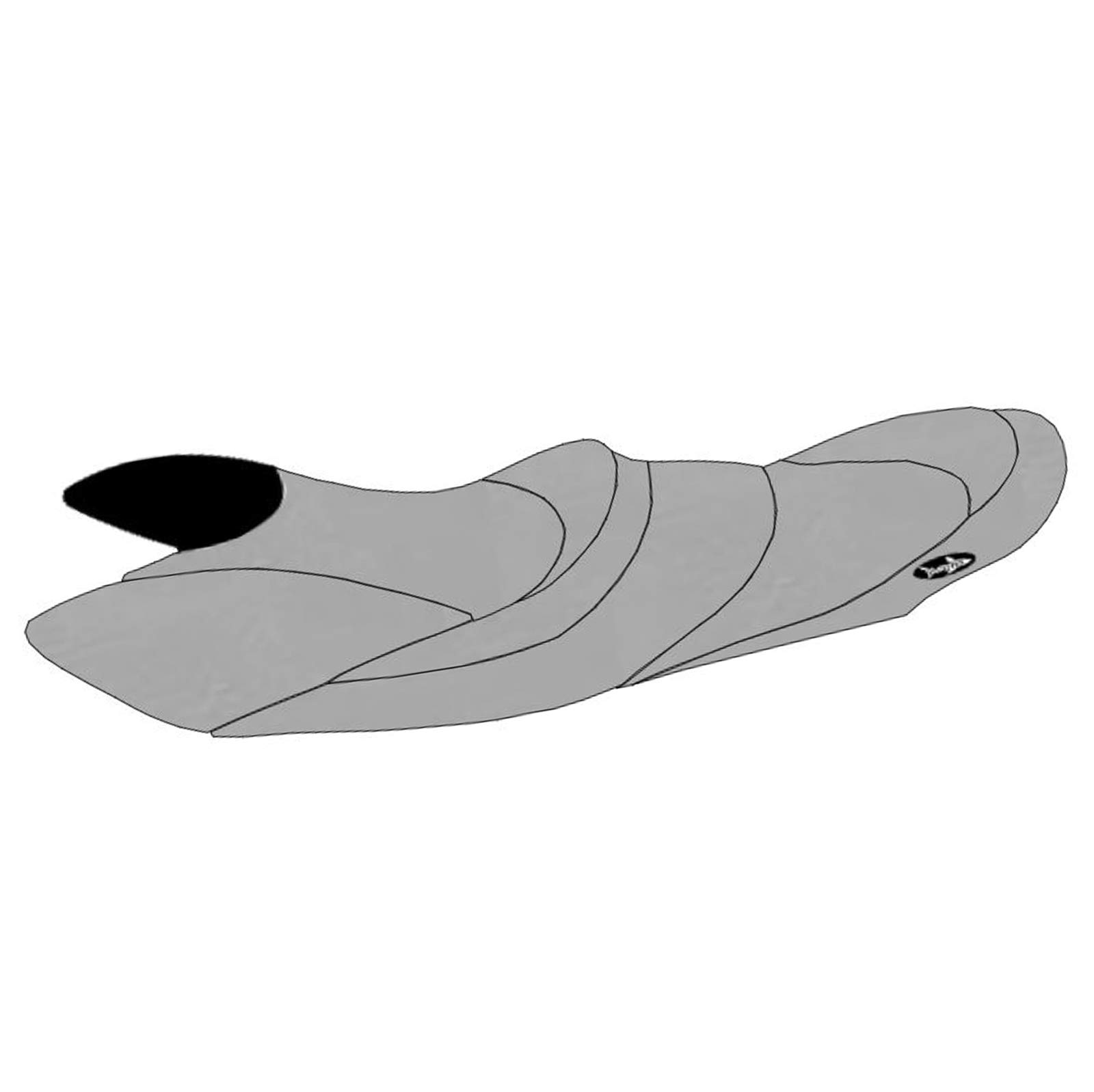 BlackTip Jetsports Premium Seat Cover Compatible with Yamaha 2008-2010 FX SHO Cruiser (Gray)