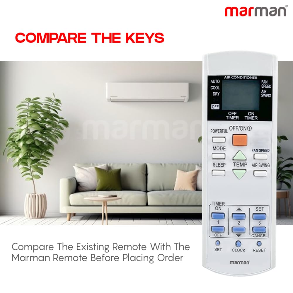 Diwali Offer Buy Now Marman® Compatible With Panasonic Air Conditioner Remote