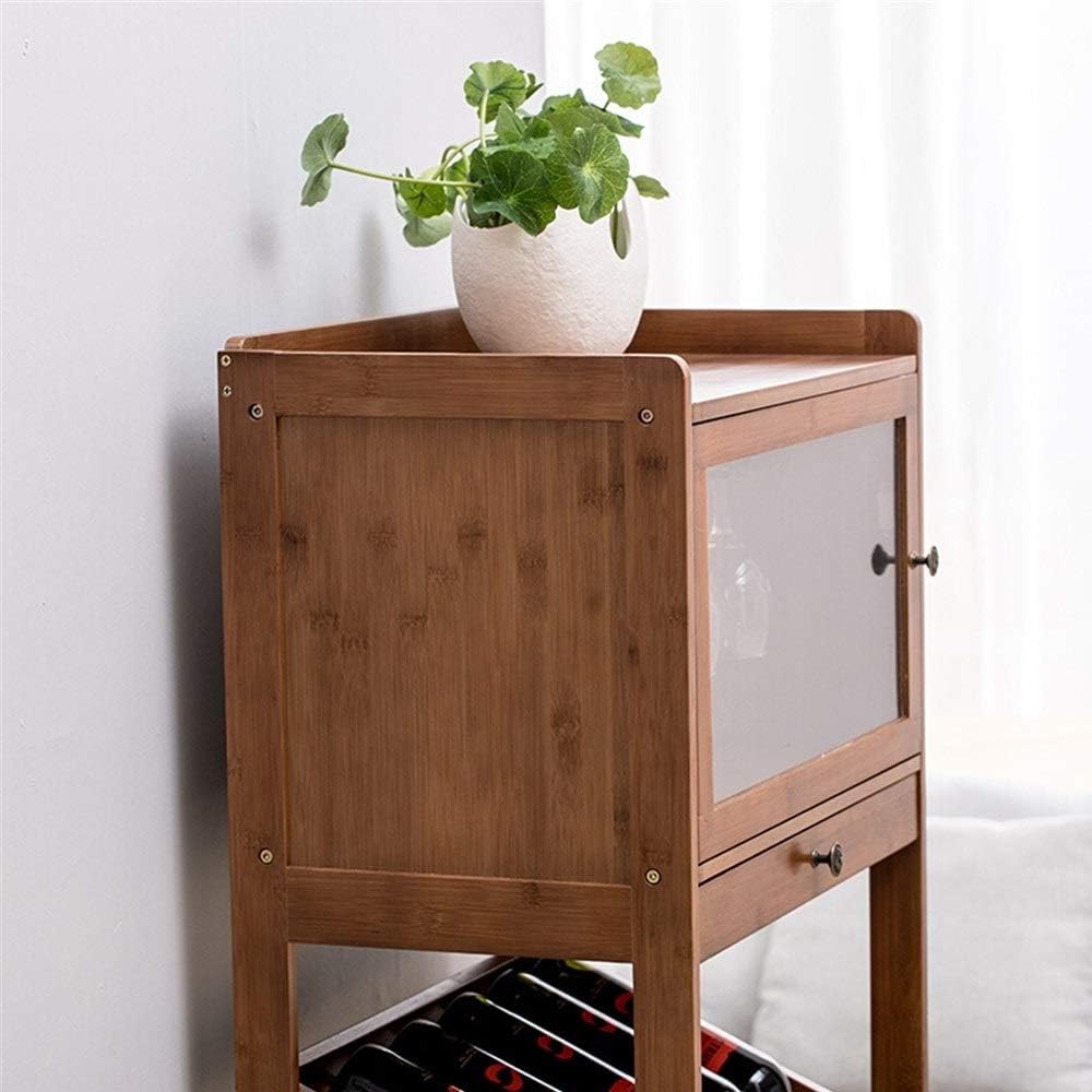 Wine Rack Wine Rack Wine Bottle Holder Free Standing Bamboo Wine Storage Organiser Free Standing Wine Rack (Color : Brown Size : One Size)