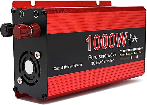 3000W/2200W/1600W/1000W Inverter DC 12V/24V to 110V/220V Pure Sine Wave Voltage Converter Power Car Micro Inverter for Car Home Laptop TruckSize24V-220V,Color1000W