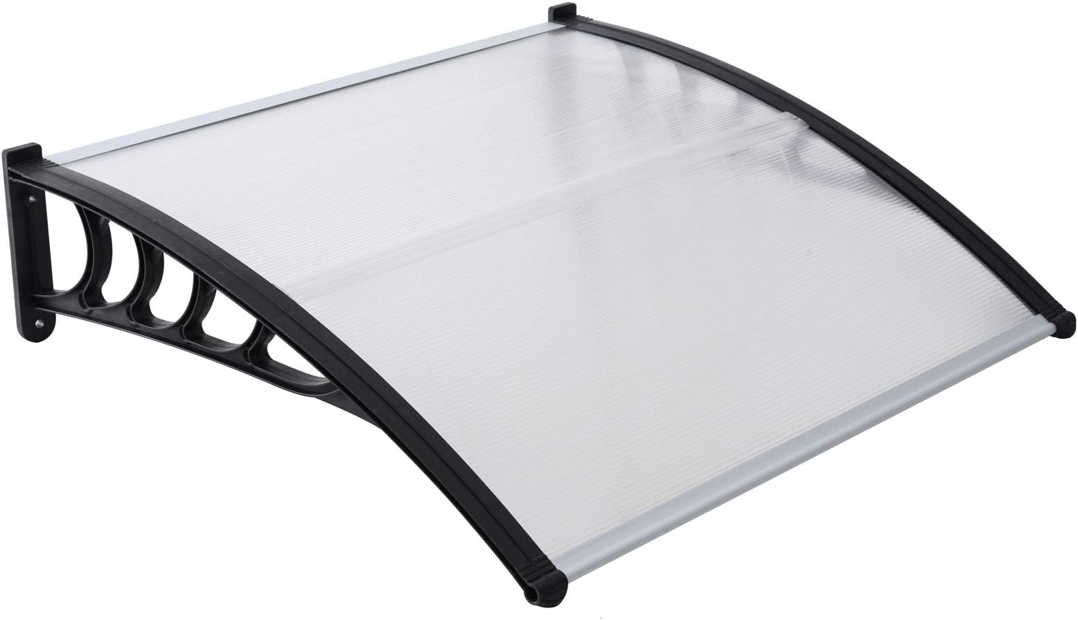 Front door canopy porch rain protector awning lean to roof shelter Shade Cover[80 x 120cm]