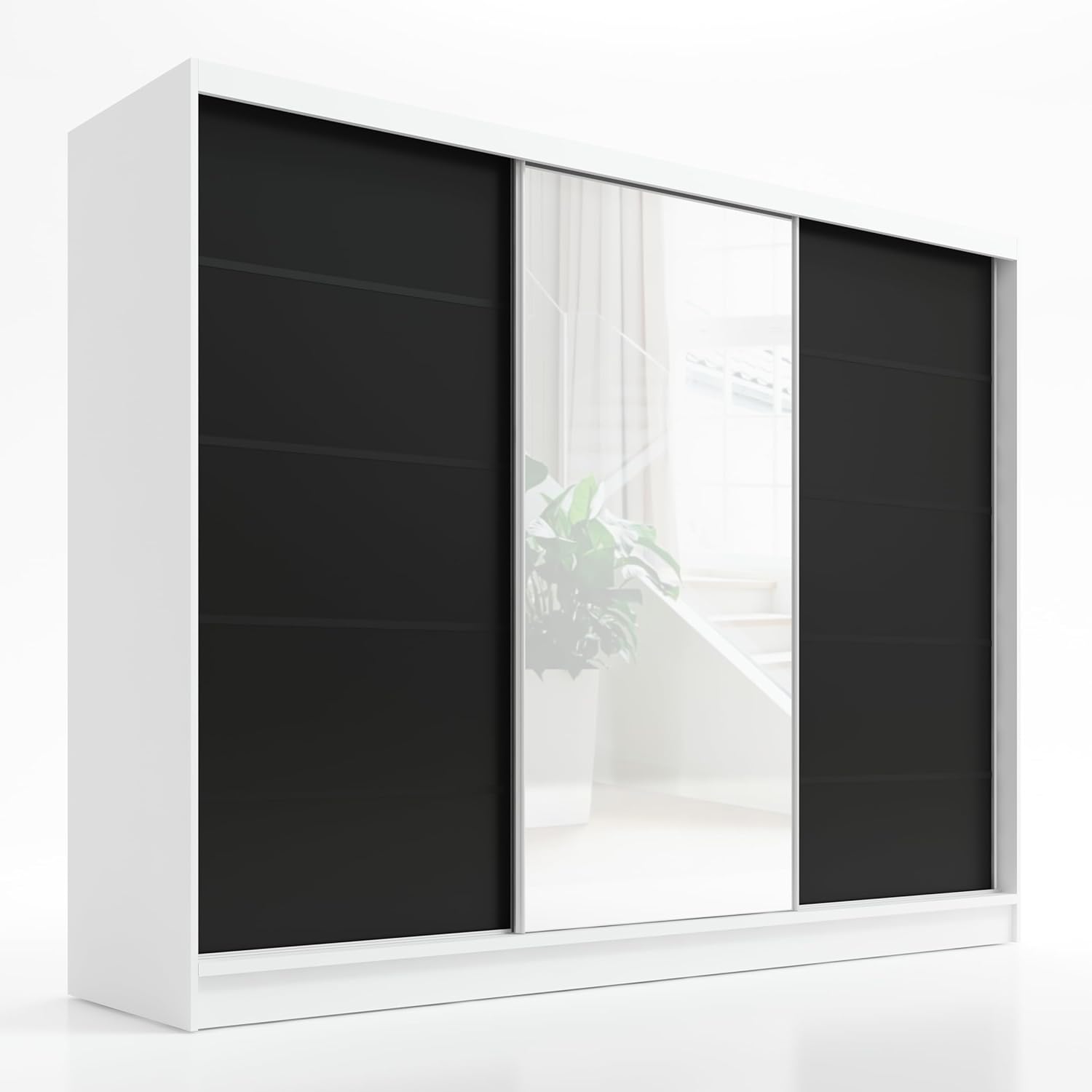 Aurelia 2 Schwebetürenschrank 200 cm mit Spiegel