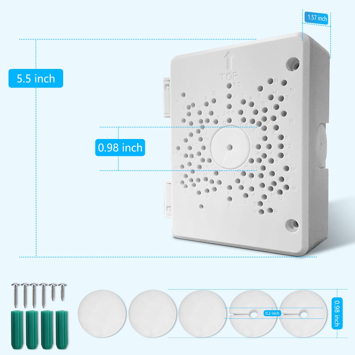 (Universal PTZ Camera Junction Box) Security Camera Bracket Outdoor, Plastic Waterproof Mount Bracket Hide Cable Junction Box, Compatible with PTZ Cameras (8 Packs)