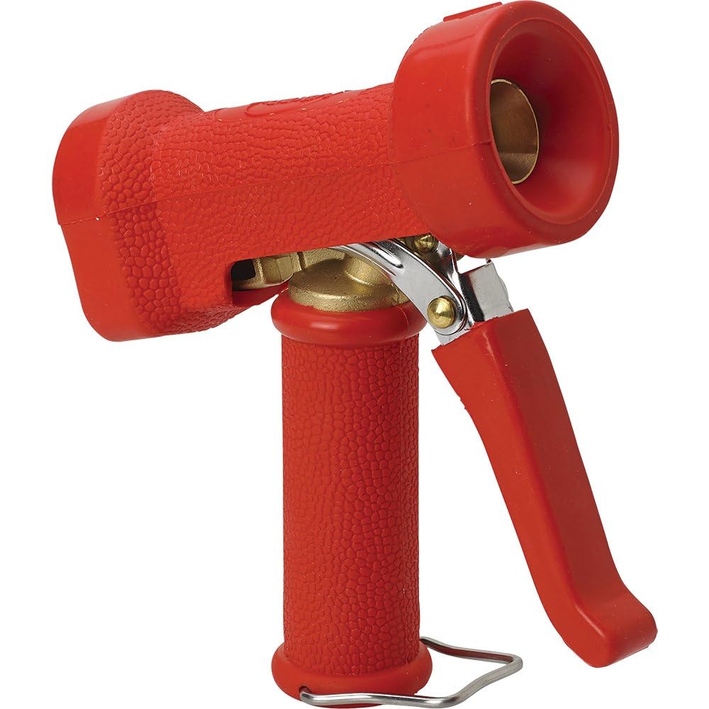 Vikan 93244 Water Gun,Heavy Duty,Brass/EPDM/Rubber/SS,Red