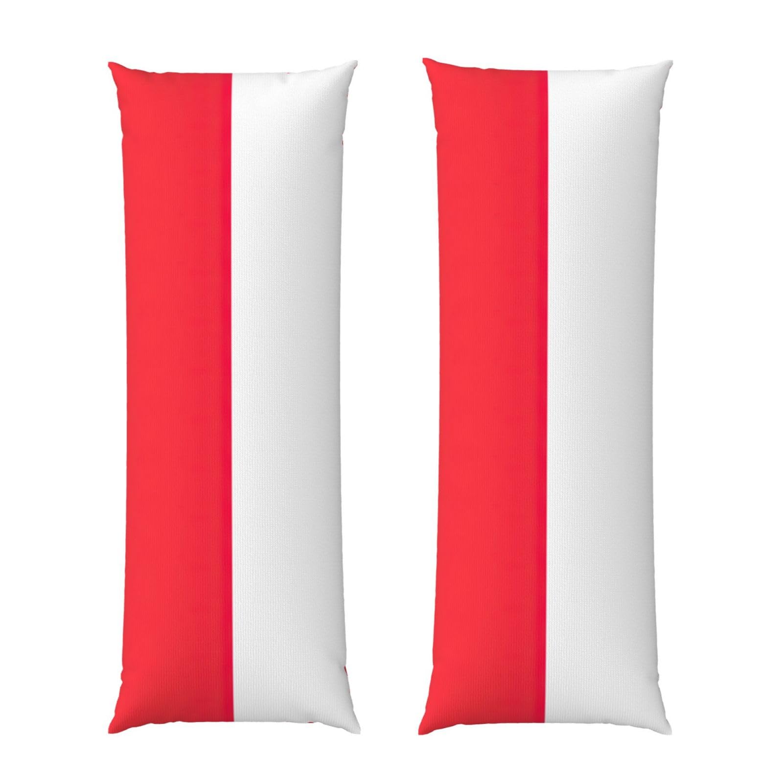 Taie d'oreiller longue drapeau indonésien en tissu doux