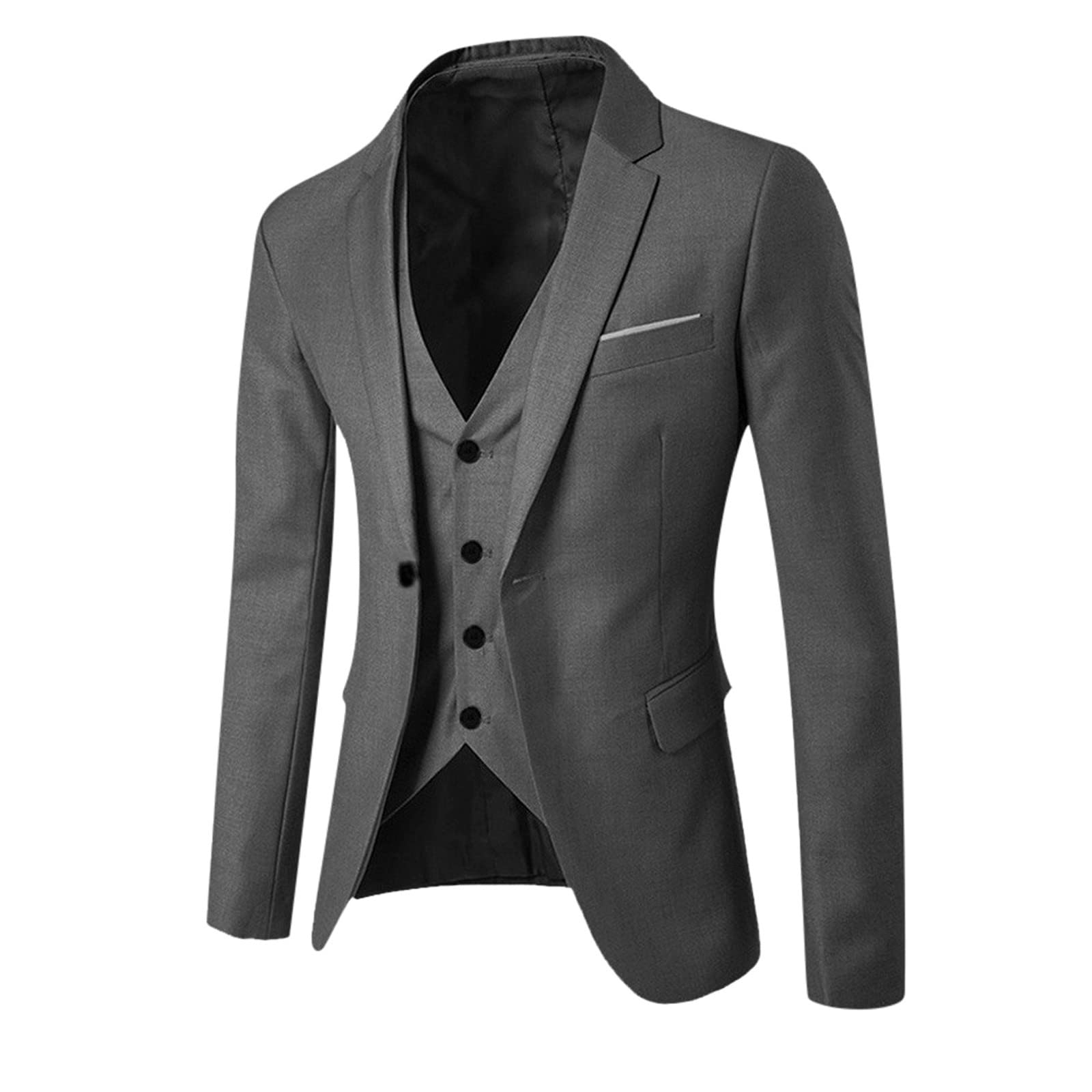 Biznesmen formalne przyjęcie weselne impreza rekreacyjna senior stretch slim garnitur kamizelka kurtka trzy zestawy