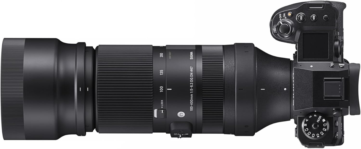 Sigma 100-400mm F5-6.3 DG DN OS Contemporary Telephoto Zoom Lens for Fujifilm X Mount Cameras - Precision Photography and Smooth Focusing Bundle with Camera Bag and Accessories (3 Items)