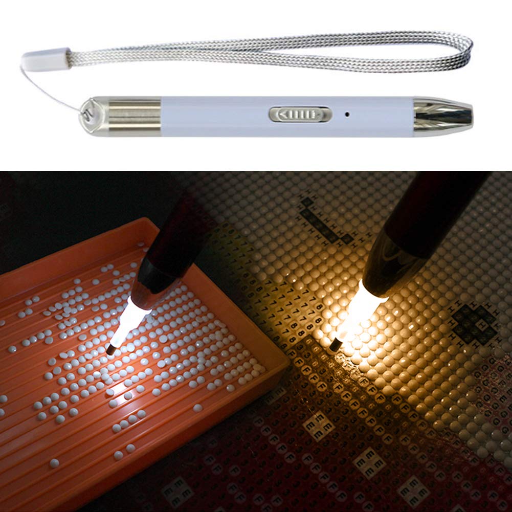 Domybest Stylo De Peinture Diamant Lumineux Rechargeable Avec 7 Têtes