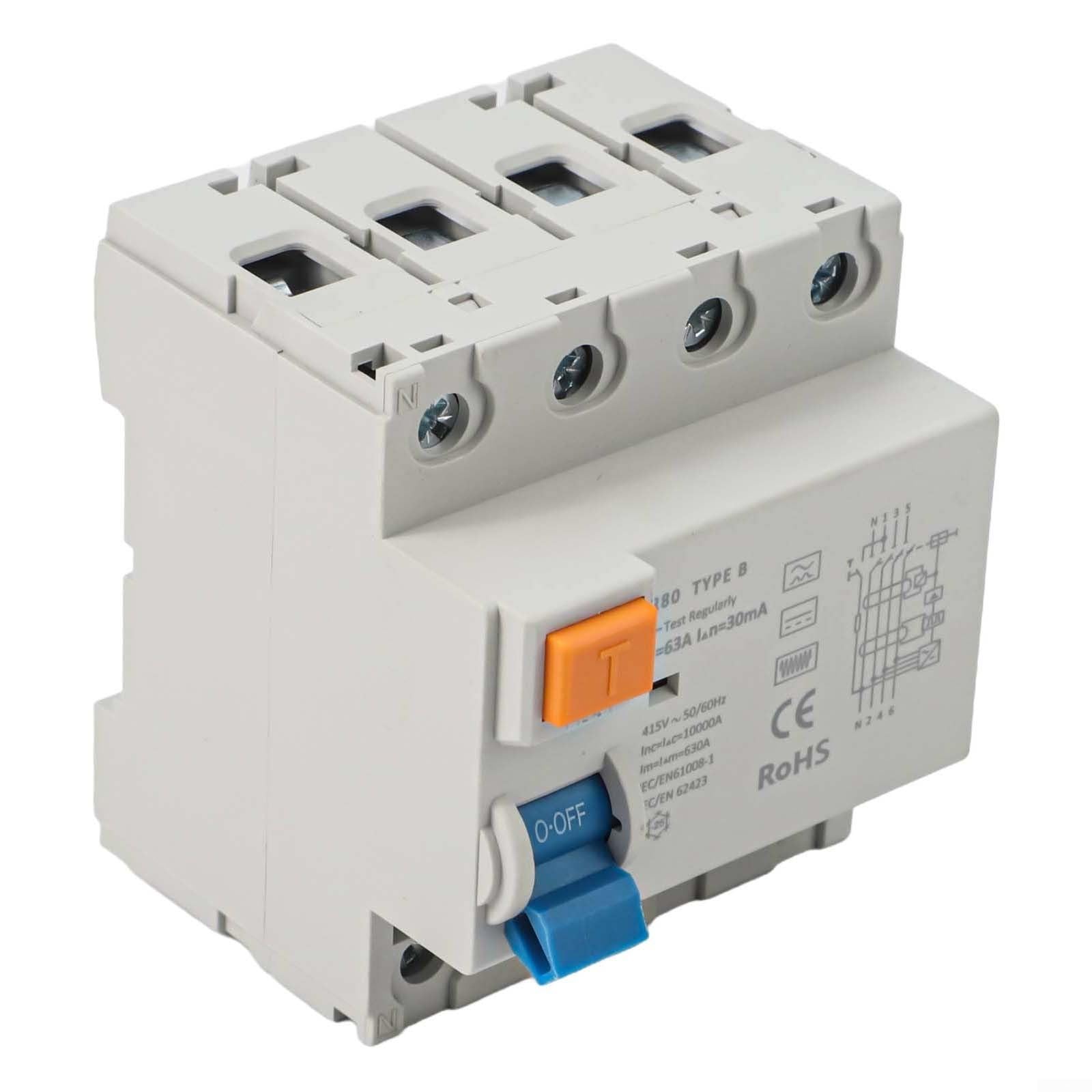 Disyuntor Corriente Residual 63A 30mA Material ABS
