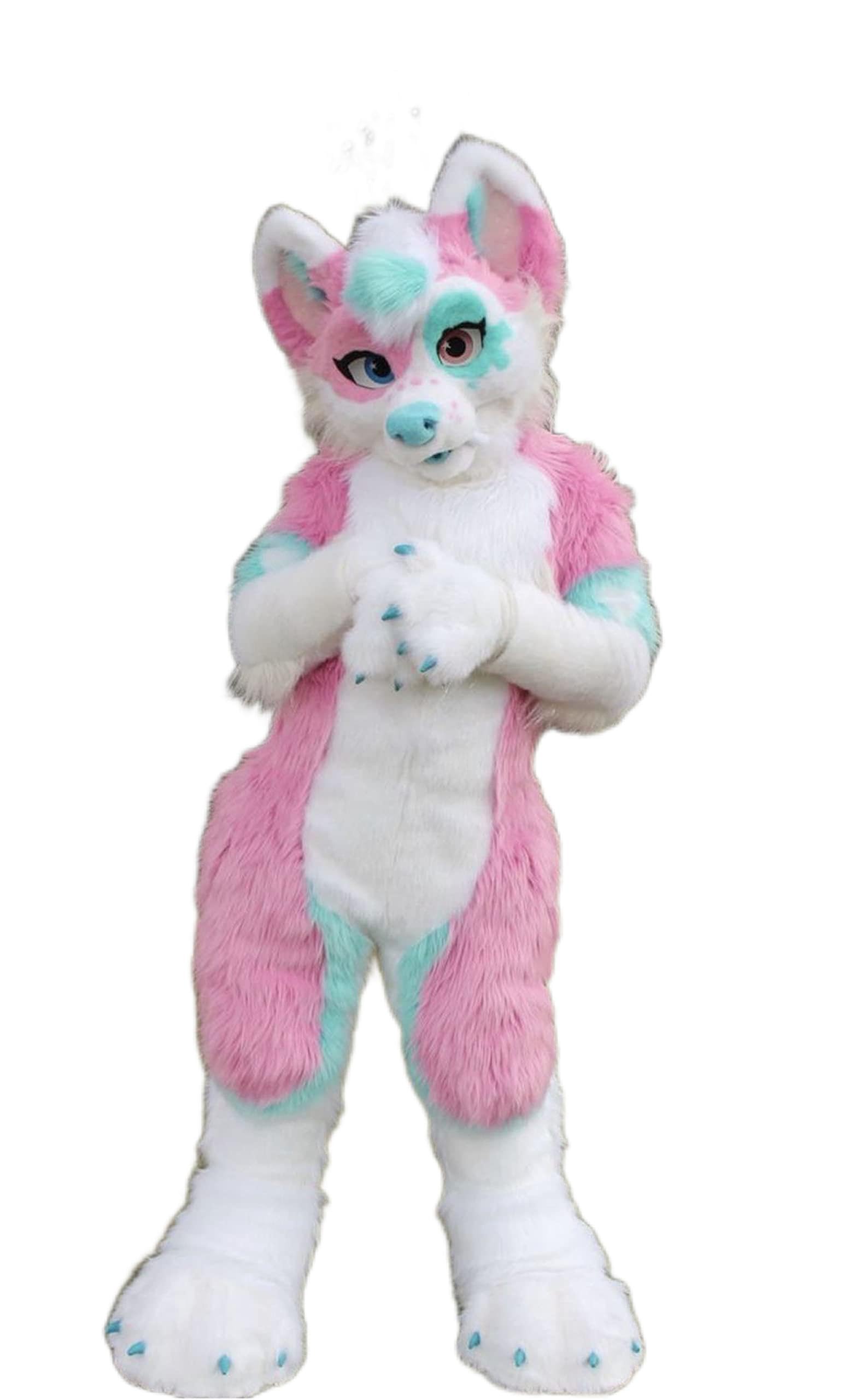 Buy FurryWu Studio Pink Rose Huksy Dog Fursuit Fullsuit Teen Costumes