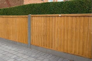 3 x Wooden Close Board Featheredge Fence Panel Treated Timber 1.8 Metre Wide x 1.8 Metre High (6 Foot Wide x 6 Foot High) 10 year Anti-Rot guarantee