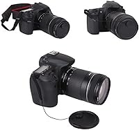 Vista 8 de VizGiz Paquete de 5 tapones para lentes SLR SLR para lente de cámara SLR, cubierta para cinturón, cable anti-pérdida, correa de cuerda universal