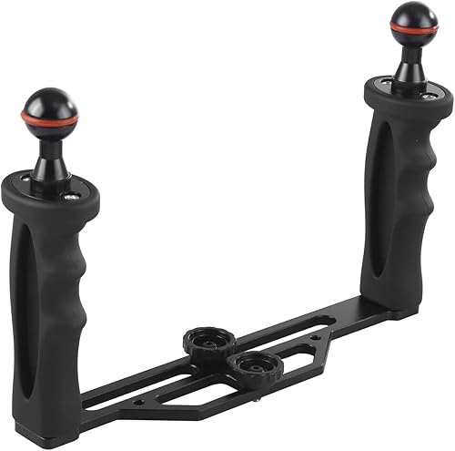 Bandeja estabilizadora de luz de video subacuática, bandeja de aluminio ligera para GoPro OSMO y cualquier otra cámara con orificio de tornillo de