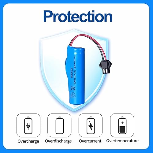 Miniatura 7 de Batería de iones de litio de 3.7V 800mah con cargadores USB SM-2P enchufe RC batería recargable compatible