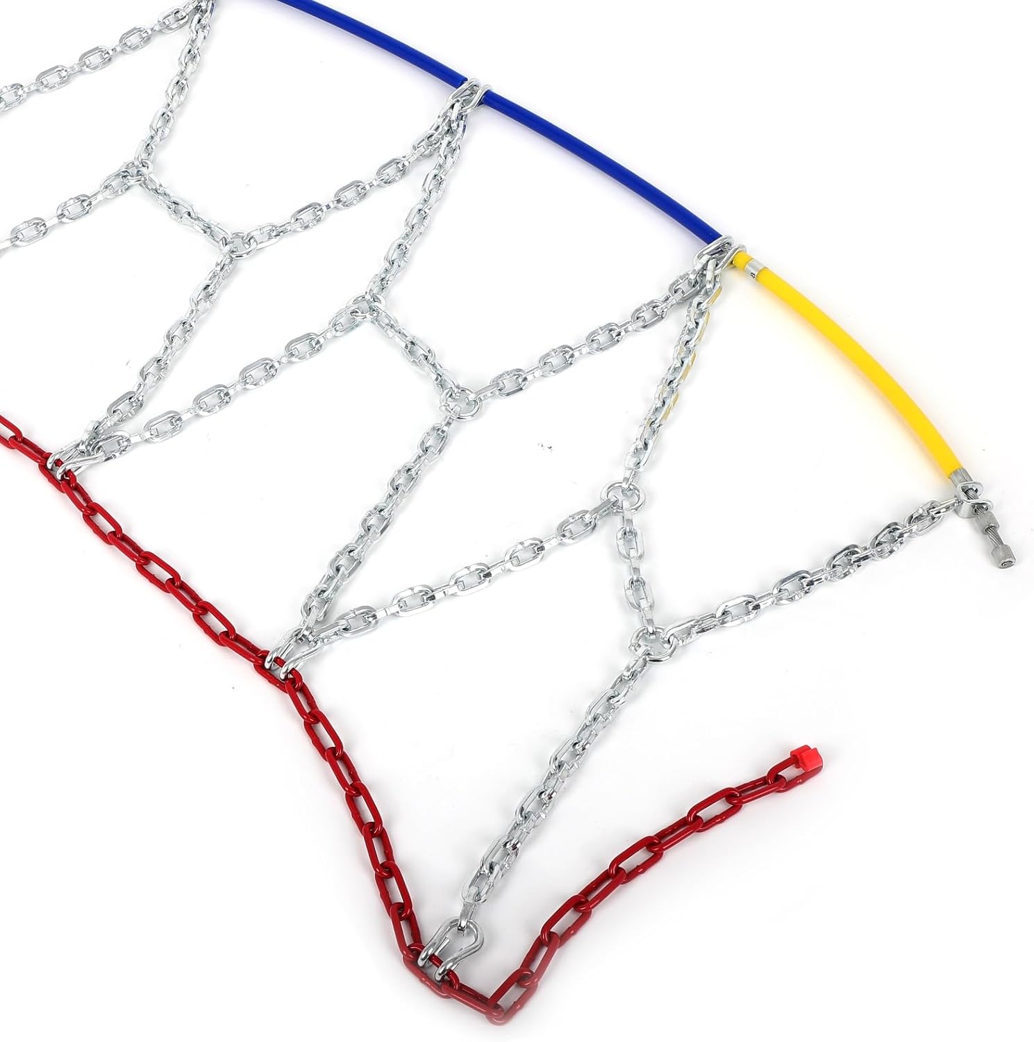 Snow Chains Tire Traction Chain Width (235 245 255 265 275mm)15"16"17"18"19"20" for Bus, ATV, Van, Semi Truck, SUV, Pickup, Car, UTV, Light Truck Set of 2