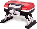 Cuisinart Petit Gourmet Portable Tabletop Gas Grill, Foldaway Legs, Red (CGG-180TC)