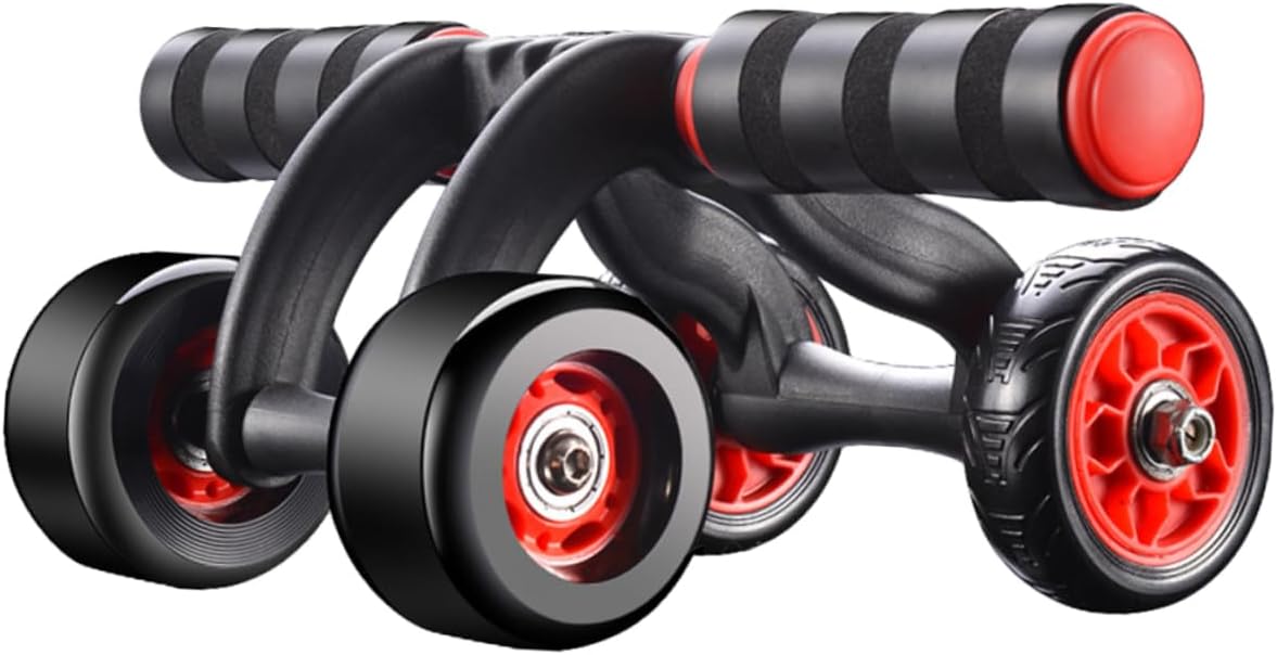 BESPORTBLE Automatic Spring Abdominal Muscle Wheel Fitness Device with Knee Mat Silent and Durable Home Use Ab Roller for Core Strengthening and Tension Relief