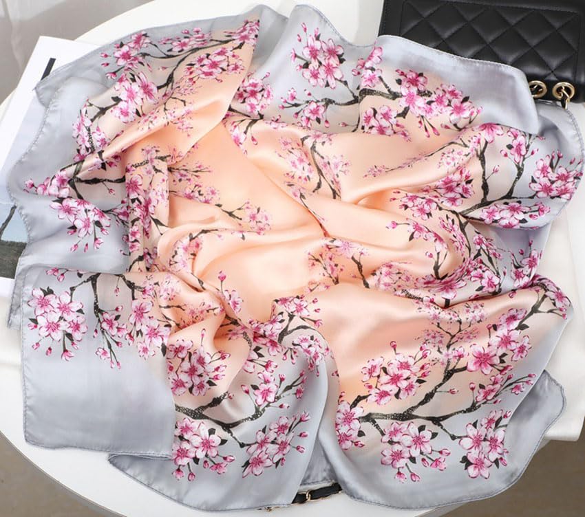 27.5-inch silky soft silk satin scarf bag hair towel gift4