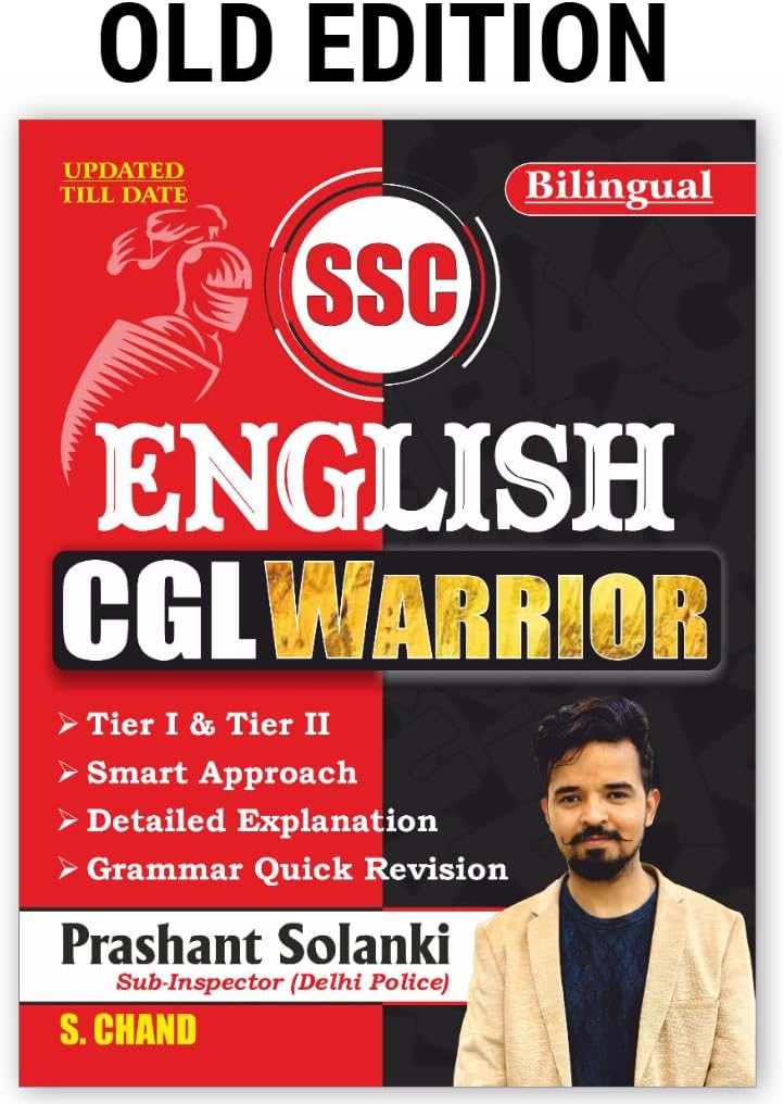 SSC English CGL Warrior By Prashant Solanki Sir (Bilingual Exam Book 2025) | Tier 1 & 2 | Chapterwise | Best Explanation | SSC CGL English books 2024 | CGL English Grammar Vocabulary (Vocab) Paperback – 13 May 2024