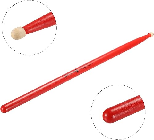 Miniatura 19 de PATIKIL Baquetas de madera de arce antideslizante 5A negro 1 par para percusión de instrumentos musicales